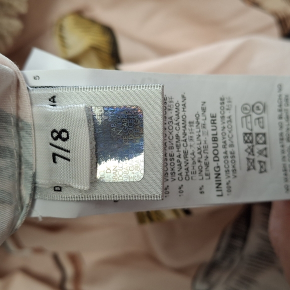 DOLCE & GABBANA girls 7/8 Kitchen Dress With Blue Gem Buttons - Picture 9 of 11